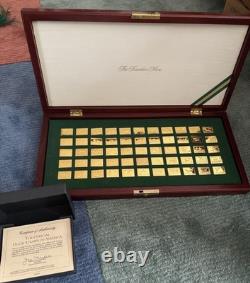 Franklin Mint Official Duck Stamp of America 24 k gold plate on sterling silver