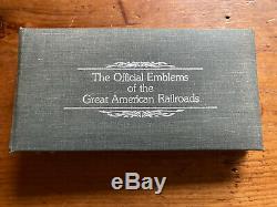 Franklin Mint Official Emblems of the Great American Railroad Sterling Silver