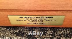 Franklin Mint Official Flags of Canada Sterling Silver Bar Ingots, 32.76 OZ