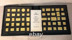 Franklin Mint Official Gold On Silver Proofs Of Americas Greatest Stamps