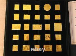 Franklin Mint Official Gold On Silver Proofs Of Americas Greatest Stamps