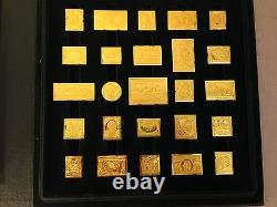 Franklin Mint Official Gold On Silver Proofs Of Americas Greatest Stamps