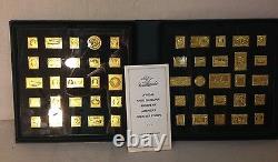 Franklin Mint Official Gold On Silver Proofs Of Americas Greatest Stamps