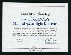 Franklin Mint Official Nasa Manned Space Flight. 925 Silver Medals Set Of 25