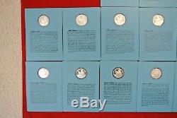 Franklin Mint Patriots Hall of Fame Sterling Silver Proof Medal Sets Vol. 1 & 2