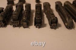 Franklin Mint Pewter Trains 14 locos 3 Work Cars from Worlds Greatest Locomotive