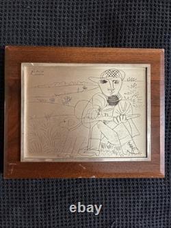 Franklin Mint Picasso's The Hunter Silver Sterling Slight Imperfections