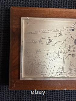 Franklin Mint Picasso's The Hunter Silver Sterling Slight Imperfections