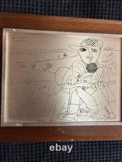 Franklin Mint Picasso's The Hunter Silver Sterling Slight Imperfections