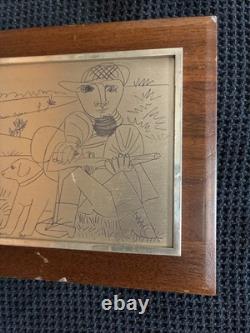 Franklin Mint Picasso's The Hunter Silver Sterling Slight Imperfections