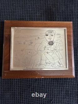 Franklin Mint Picasso's The Hunter Silver Sterling Slight Imperfections