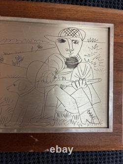 Franklin Mint Picasso's The Hunter Silver Sterling Slight Imperfections
