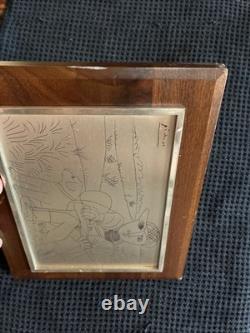 Franklin Mint Picasso's The Hunter Silver Sterling Slight Imperfections