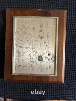 Franklin Mint Picasso's The Hunter Silver Sterling Slight Imperfections