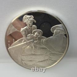 Franklin Mint Postmasters of America Sterling Silver Medals Mary Cassatt Lincoln