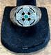 Franklin Mint Power Emerald Isle Celtic Cross Ring Sz 10 Sterling Silver 925 16g