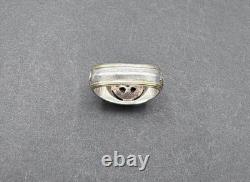 Franklin Mint Power Emerald Isle Celtic Cross Ring SZ 14 Sterling Silver