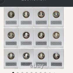 Franklin Mint Presidential Medals 35 Piece Set Sterling