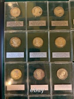 Franklin Mint Presidential Medals 35 Piece Set Sterling