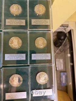 Franklin Mint Presidential Medals 35 Piece Set Sterling