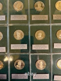 Franklin Mint Presidential Medals 35 Piece Set Sterling