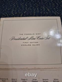 Franklin Mint Presidential Mini Coin 1ST. ED Sterling Silver 50.4 grams
