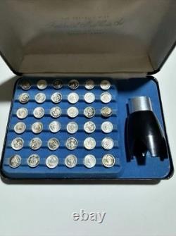 Franklin Mint Presidential Mini Coin Set First Edition Sterling Silver 36 Coins