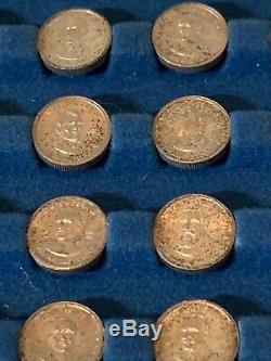 Franklin Mint Presidential Mini Coin Set Sterling Silver Complete Kit Vintage