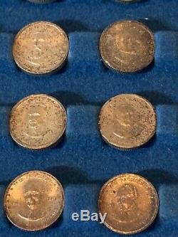 Franklin Mint Presidential Mini Coin Set Sterling Silver Complete Kit Vintage