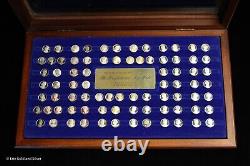 Franklin Mint Presidents & First Ladies 1.6 Gram. 925 Sterling Silver Medal Set