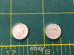 Franklin Mint Presidents & First Ladies Mini-Coin Silver Set To Regan-Case & COA