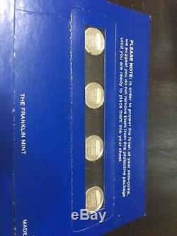Franklin Mint Presidents & First Ladies Mini Solid Sterling Silver Set