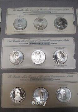Franklin Mint Presidents Sterling Silver Proof Coins 28 Coins Total