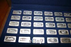 Franklin Mint Proof Set of 50 BankMarked Sterling Silver Ingots 1974 collector