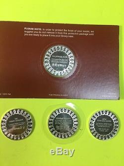 Franklin Mint RARE Sterling Silver Good Luck Medal Collection COMPLETE SET