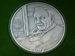 Franklin Mint Rare 1971 James Berry New Zealand Sterling Silver Medal