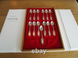 Franklin Mint Religious Collection 13 Apstle Spoons 445 Gr Solid Sterlingcased
