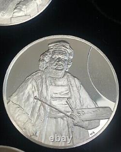 Franklin Mint Rembrandt's Genius sterling silver medal proof set with case