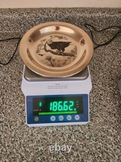 Franklin Mint Richard Evans Younger BALD EAGLE Sterling Silver no docs Plate