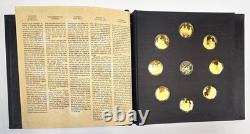 Franklin Mint Roosevelt Centenary 25 Medals 24k Gold Plate on Sterling Silver