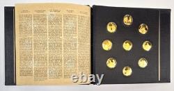 Franklin Mint Roosevelt Centenary 25 Medals 24k Gold Plate on Sterling Silver