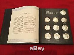 Franklin Mint/Royal Shakespeare Co. Complete Sterling Silver Proof 38 Medal Set