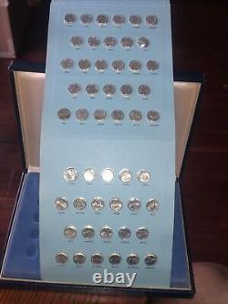 Franklin Mint STATES OF THE UNION MINI-COIN SET. 925 STERLING 1 Missing T46