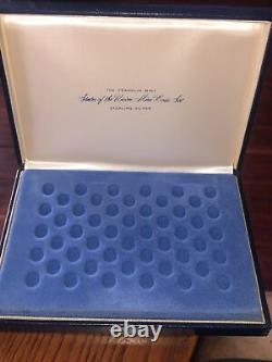 Franklin Mint STATES OF THE UNION MINI-COIN SET. 925 STERLING 1 Missing T46