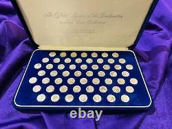 Franklin Mint Signers of the Declaration Sterling Silver 56 mini Collection