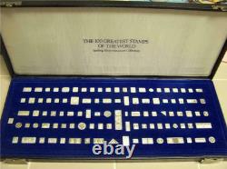 Franklin Mint Silver 100 Greatest Stamps of the World Complete Set Vintage 1981