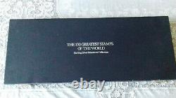 Franklin Mint Silver 100 Greatest Stamps of the World Complete Vintage 1981