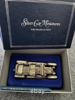 Franklin Mint Silver Car Miniatures Set