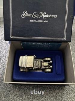 Franklin Mint Silver Car Miniatures Set