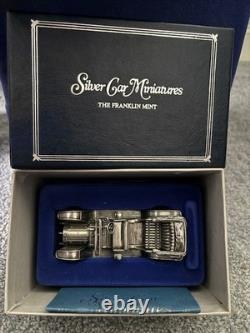 Franklin Mint Silver Car Miniatures Set